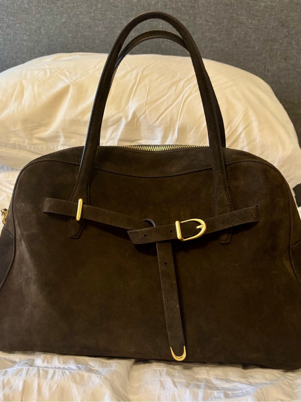 Madewell Belted Suede Satchel